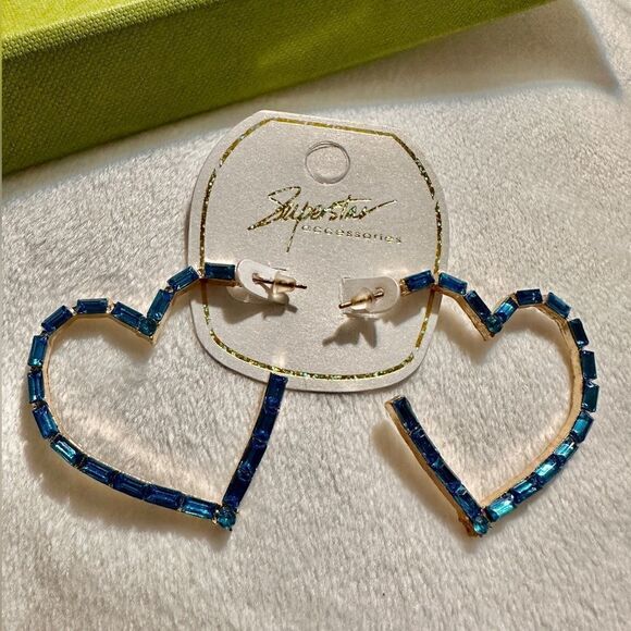 Earrings Women Blue Heart Bohemian
Hoop Cute Trendy Jewelry Earrings - Picture 9 of 14